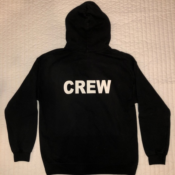 Rude Vogue “Crew” Hoodie - Black - Picture 2 of 3